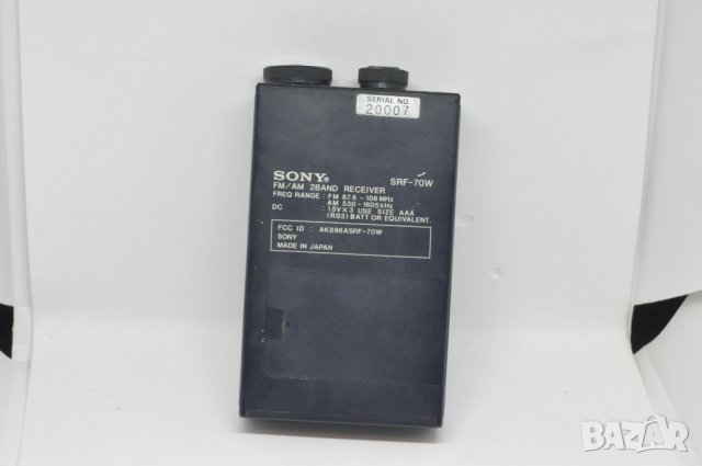 Sony AM/FM Walkman SRF-70W, снимка 9 - Радиокасетофони, транзистори - 37676923