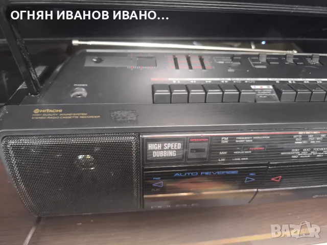 Hitachi TRK-W350E , снимка 2 - Радиокасетофони, транзистори - 56543597