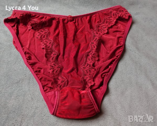 M/L дълбоки червени бикини с ликра, снимка 3 - Бельо - 37793600