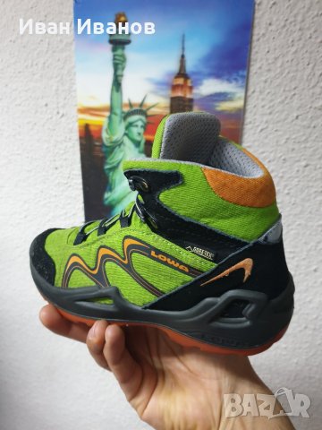 детски  туристически зимни обувки Lowa Innox Goretex Mid Junior номер 33, снимка 3 - Детски боти и ботуши - 38686000