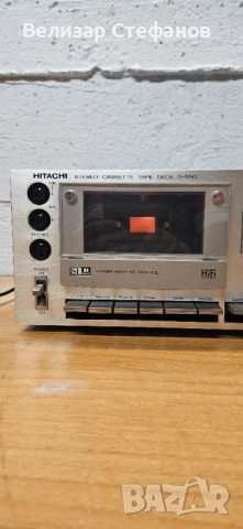 Касетен дек HITACHI D-550, снимка 3 - Декове - 53146138