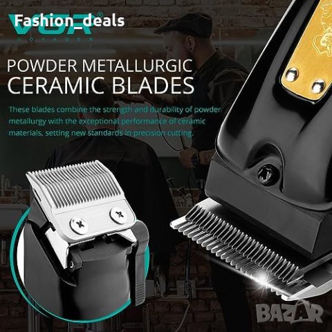 Нов Тример за Мъже VGR - Дълготрайна Батерия, Метални Керамични Остриета, снимка 3 - Машинки за подстригване - 42851392