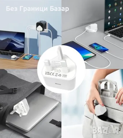 Ново Бързо зарядно устройство USB C 20W + 2м Lightning кабел за iPhone Айфон, снимка 7 - Аксесоари за Apple - 48016346