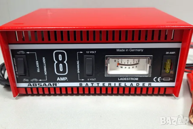 НОВО! Зарядно за Акумулатори ABSAAR, 8A, 6/12 V, Made in Germany, снимка 2 - Аксесоари и консумативи - 47481681