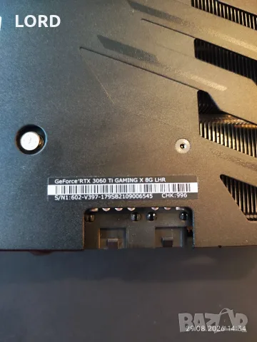 Видеокарта RTX 3060Ti 8GB Msi Gaming X, снимка 3 - Видеокарти - 55855131