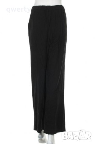 Голям черен дамски панталон EVANS с широк крачол, снимка 2 - Панталони - 33738185