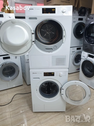 UK Miele Пералня и Сушилня Комплект Миеле 12м Гаранция, снимка 2 - Перални - 52033444