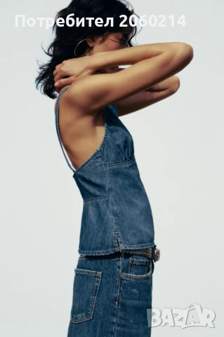 Ново Топ от деним на Zara, снимка 4 - Корсети, бюстиета, топове - 51116459