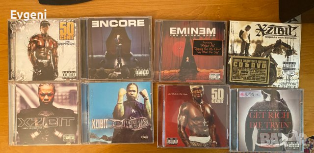 Оригинални Албуми Дискове Eminem 50 Cent Xzibit CD DVD 1999-2005