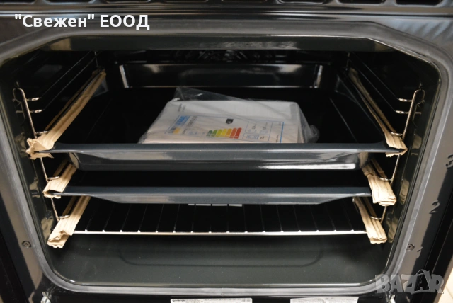 Черна готварска печка в ретро стил Gorenje GECS6B71CLB, снимка 6 - Печки, фурни - 53334200