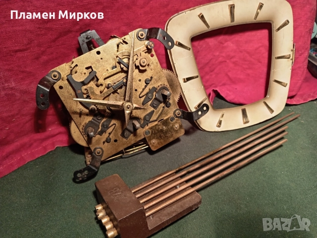 Механизъм от гармански каминен часовник, снимка 2 - Антикварни и старинни предмети - 51980165