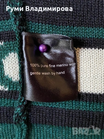 Звлен шал тип яка от 100 % вълна мерино, снимка 10 - Шалове - 53280492