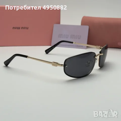 Слънчеви очила Miu Miu Black Limited Edition нови, метална рамка, UV400, снимка 4 - Слънчеви и диоптрични очила - 56160831
