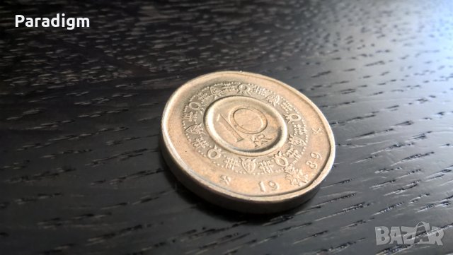 Mонета - Норвегия - 10 крони | 1989г.