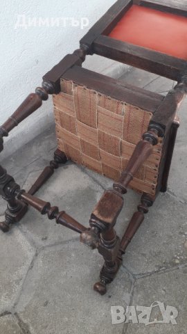 Старинен дървен стол, снимка 8 - Антикварни и старинни предмети - 37554936