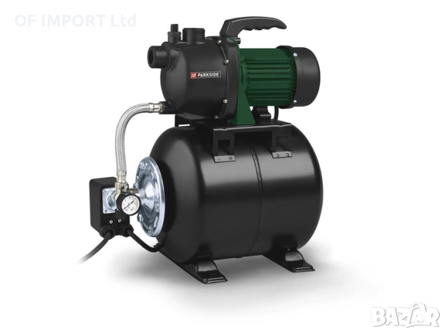 Домашен Водопровод Хидрофор PARKSIDE PHWW 1000 A1, снимка 4 - Напояване - 53280301