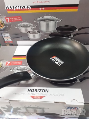 Немски Индукционен комплект тенджери и тигани ELO Germany 7части, снимка 17 - Съдове за готвене - 39347881