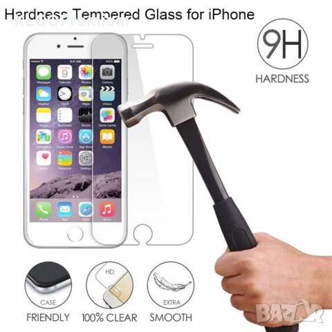 Стъклен протектор за iPhone 5 5S SE 6 6S Plus 7 8 X Xs Max 11 стъкло, снимка 6 - Фолия, протектори - 30635627