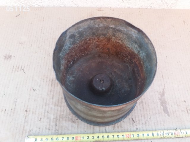 масивна метална гилза от танк подходяща за саксия , снимка 9 - Антикварни и старинни предмети - 37340667