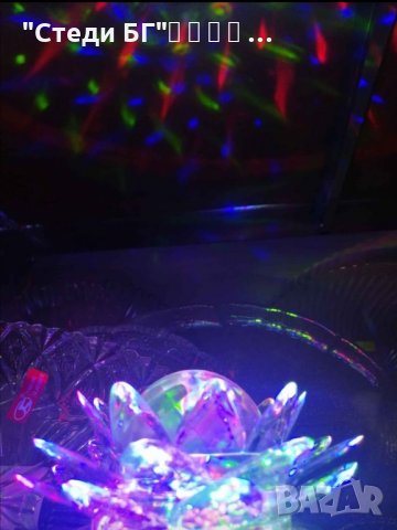 Настолна въртяща се LED диско лампа , снимка 3 - Лед осветление - 35030225