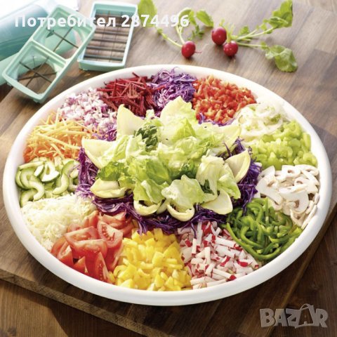 Универсално ренде Nicer dicer fusion - 10 части, снимка 3 - Други стоки за дома - 30928441