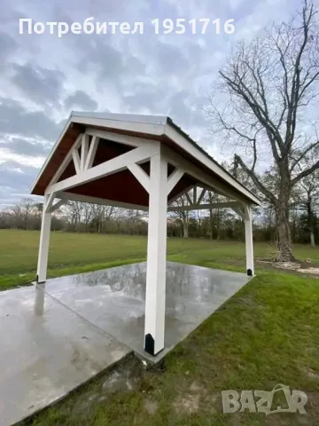 изграждане на дървени навеси , снимка 5 - Ремонти на покриви - 47896137