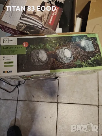 Livarno Home LED соларни лампи във форма на камък