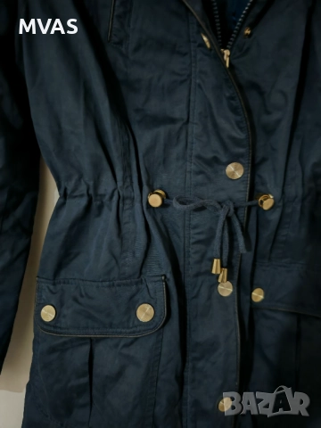 Нова дамска тъмно синя парка S размер, снимка 5 - Якета - 51774463