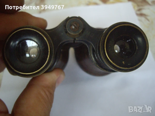 Стар бронзов много запазен бинокъл., снимка 4 - Колекции - 51097190