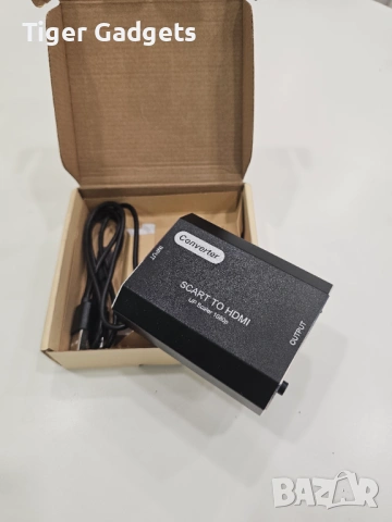 SCART към HDMI конвертор – Full HD адаптер 720p/1080p (алуминиев корпус), снимка 5 - Друга електроника - 54309343