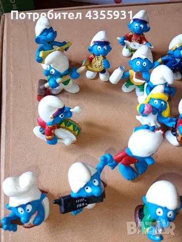 стара колекция смърфове смърфовете от 1985 до 2000 година , снимка 8 - Антикварни и старинни предмети - 50052208