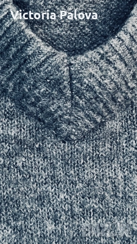 Хубав мек пуловер V-деколте plus size H&M, снимка 4 - Блузи с дълъг ръкав и пуловери - 52433486