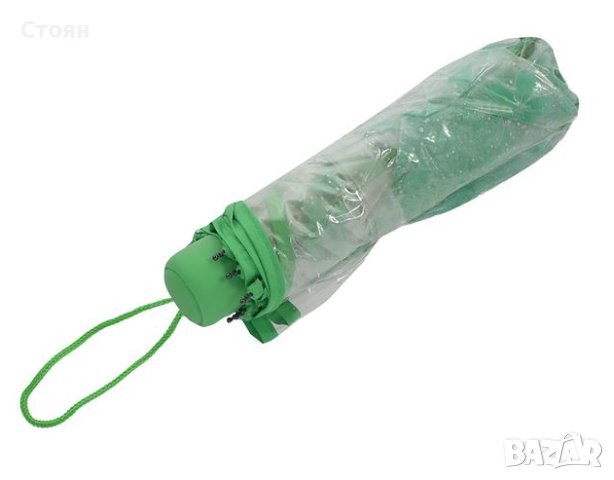 Сгъваем чадър за дъжд с ръчни прозрачни листа от Veraman 26 см, снимка 3 - Други - 42877165