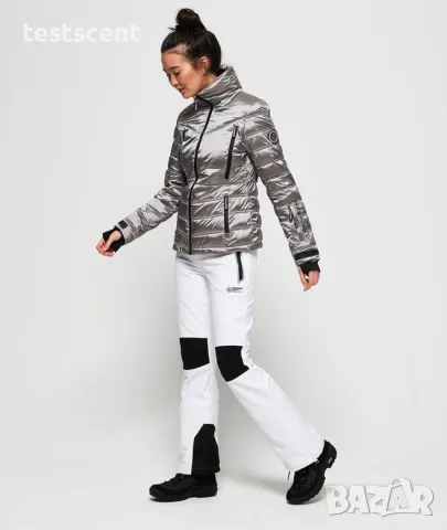 £184.99 Оригинално Superdry Snow Heritage Puffer Jacket  Silver Black – UK 16 Есенно и Зимно яке, снимка 3 - Якета - 36906816
