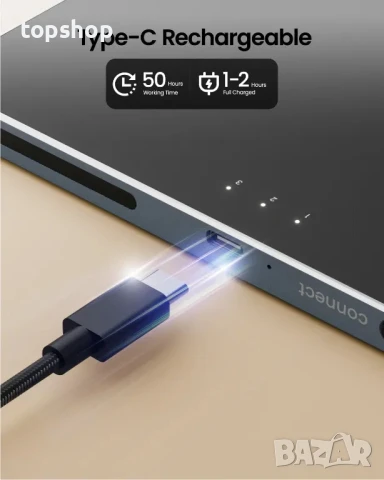 ЧИСТО НОВ Безжичен тъчпад / тракпад ProtoArc T1 Plus с Bluetooth, за Windows 10/11 PC лаптоп, снимка 2 - Клавиатури и мишки - 50501511