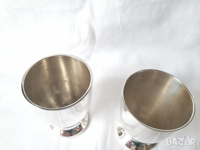 Масивни посребрени чашки, снимка 3 - Антикварни и старинни предмети - 52037604