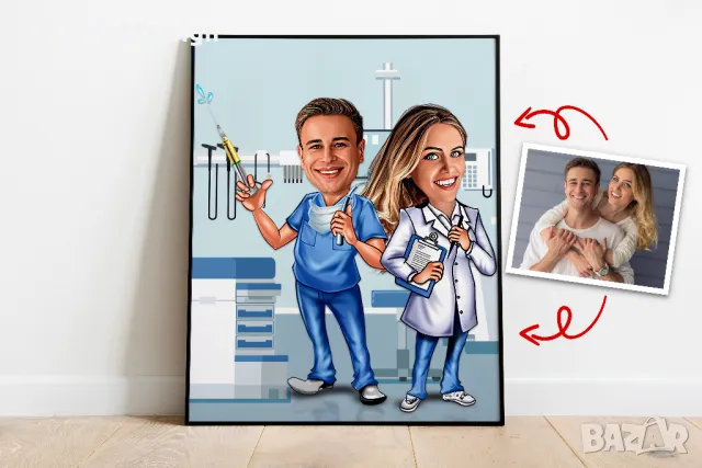 Карикатура / Шарж, снимка 4 - Картини - 47532892