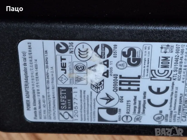 19V 2.1A/AD-4019P PA-1400-14, снимка 4 - Лаптоп аксесоари - 48940603