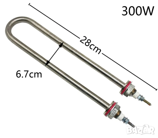 Нагревател 300W за инкубатори - За контрол на влажността