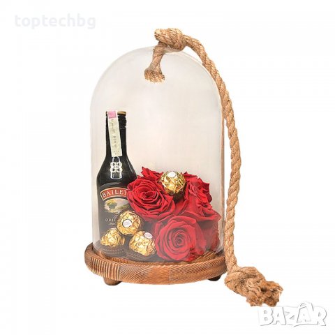 Вечни рози в стъклен съд, снимка 3 - Романтични подаръци - 40228710