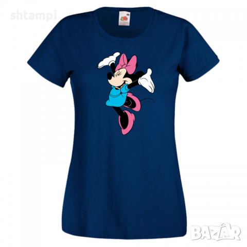 Дамска тениска Minnie Mouse 6 Подарък,Изненада,Рожден ден,, снимка 6 - Тениски - 36530786