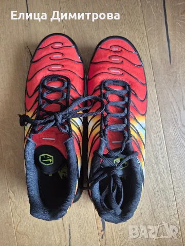 NIKE AIR MAX PLUS Black/ Team Orange-Team Red., снимка 3 - Маратонки - 56085615