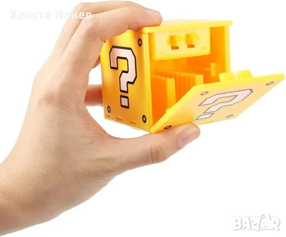 Nintendo Switch Кутия за Съхранение на 16 карти игри Super Mario Жълто кубче Нинтендо Органайзер, снимка 3 - Игри за Nintendo - 47292948