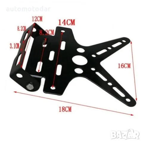 Поставка рамка стойка за регистрационен номер мотор скутер АТВ, снимка 3 - Аксесоари и консумативи - 48832693