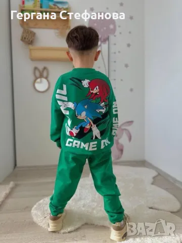 Комплект Соник Размери-3/4г.4/5г.5/6г.7/8г.9/10г. Цена-35 лв, снимка 2 - Детски комплекти - 48614377