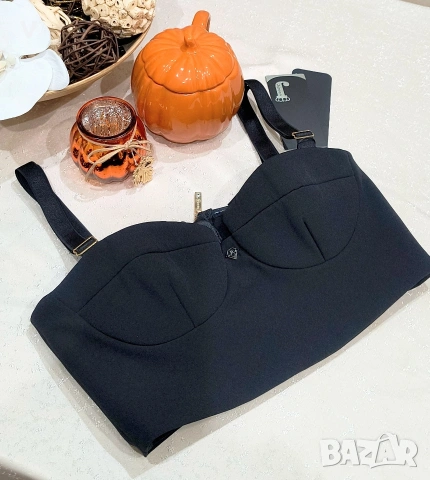 Кроп топ бюстие Junona Юнона панталон кожен клин риза , снимка 4 - Корсети, бюстиета, топове - 53960166