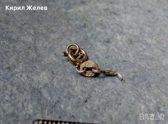 СТАРА СРЕБЪРНА ЗАКОПЧАЛКА За КОЛИЕ ВЕРИЖКА ГРИВНА СРЕБРО 900 / 925 КАРАБИНКА За СИНДЖИР 49943, снимка 2 - Други - 49147321