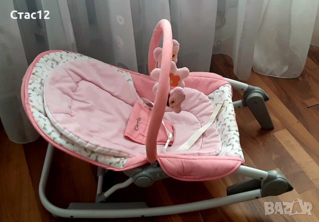 Бебешки шезлонгCARIE CANGAROO,три в едно-люлка,столче и легло,с успокояващо въздвйствие, снимка 4 - Детски шезлонги - 44654087
