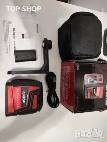 Нов Самонивелиращ се лазерен нивелир 100 фута с Type-C зареждане, зелен, снимка 2 - Гедорета - 49589207