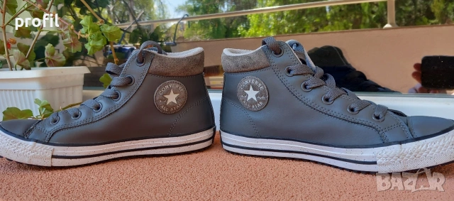 Дамски/юношески Converse кожени кецове №37, снимка 6 - Кецове - 54277632